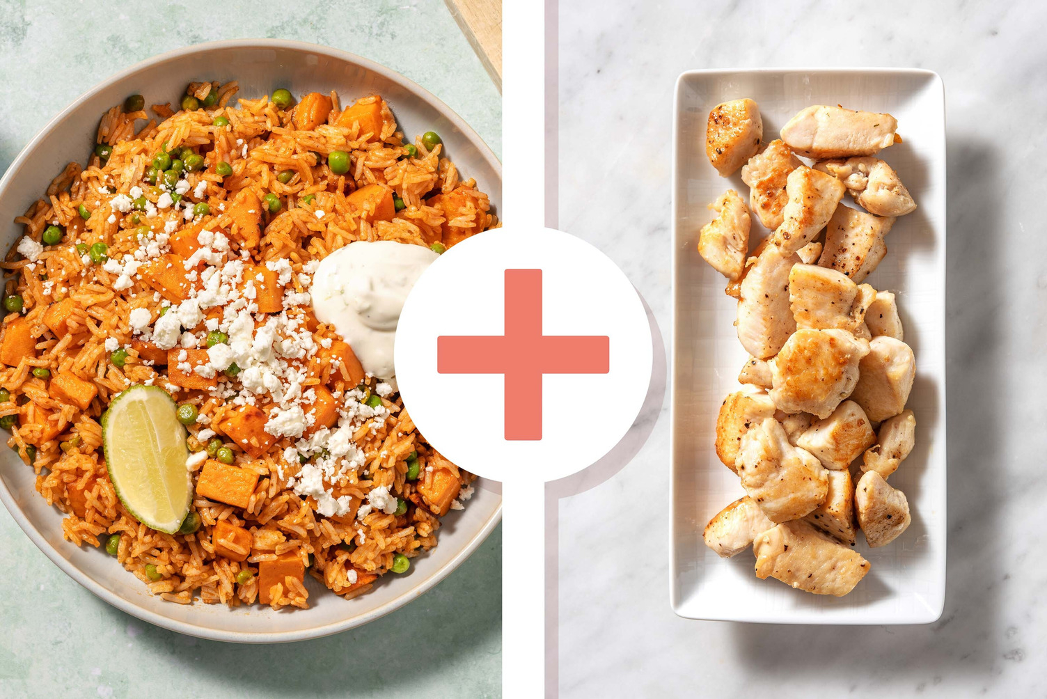 Roasted  Butternut Squash and Chicken Breast Cajun Spicy Rice