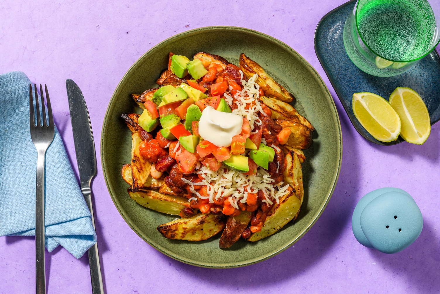 Peri Peri Bean Loaded Wedges