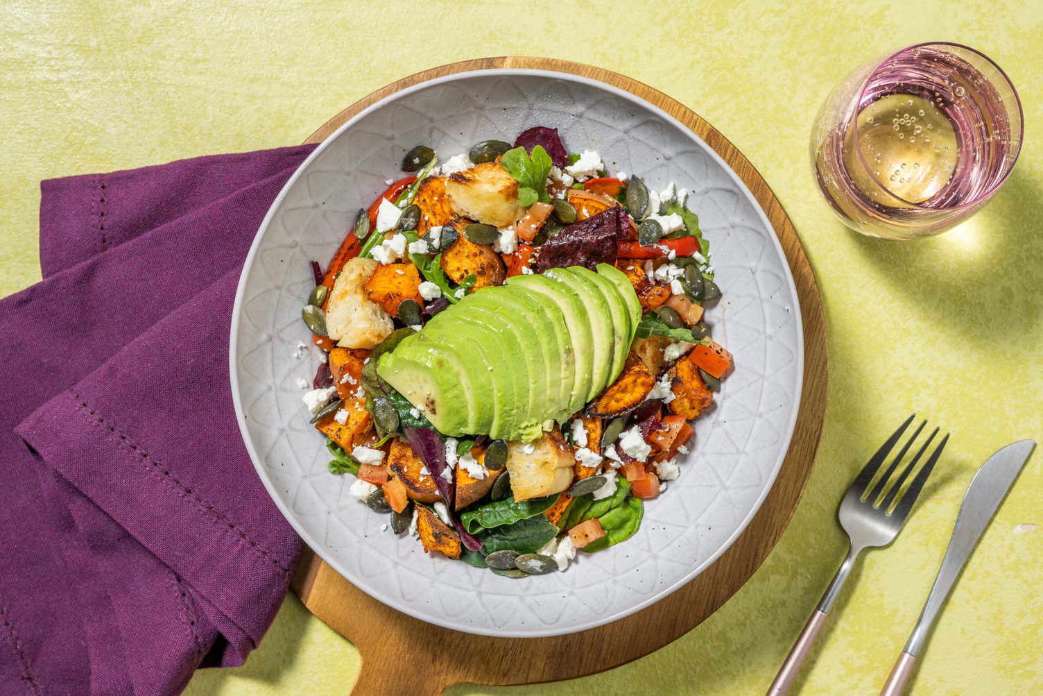 Warm Cajun Spiced Sweet Potato Salad