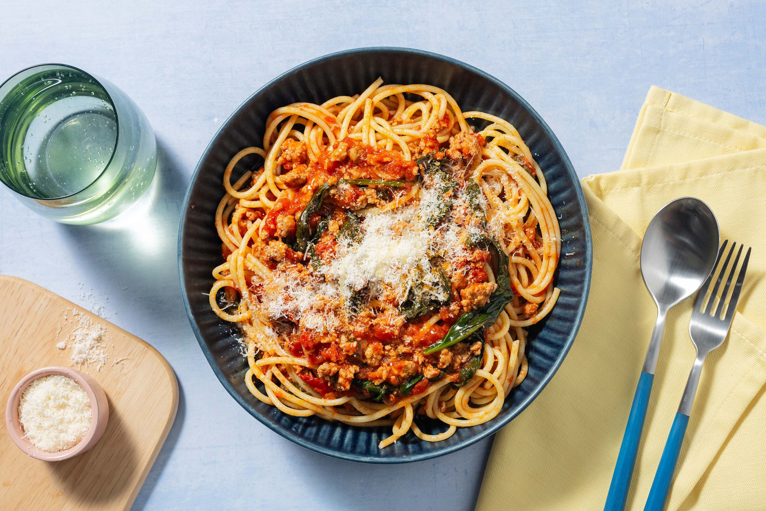 Spicy Pork and Spinach Ragu