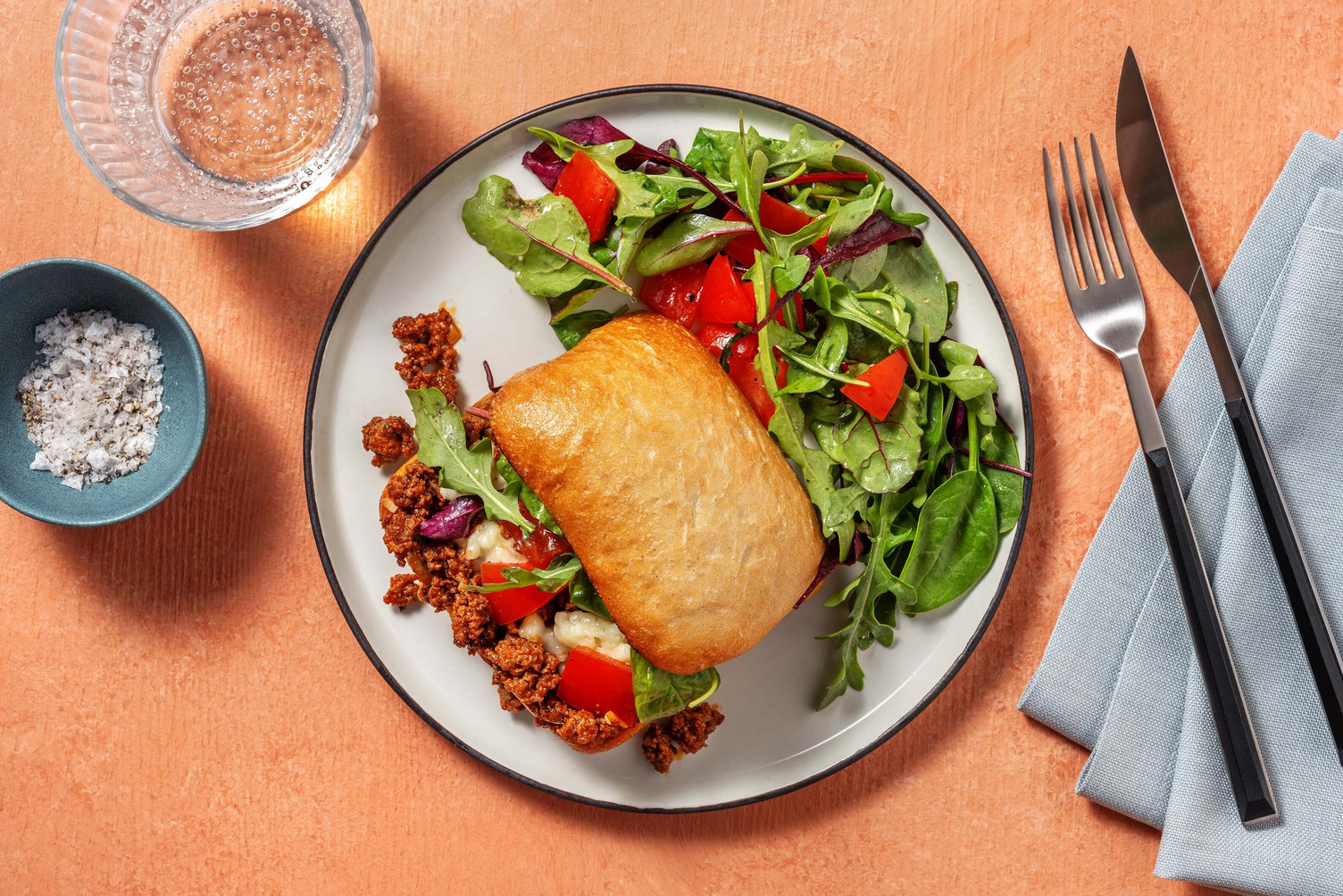 Italian Style Sloppy Joe Ciabatta