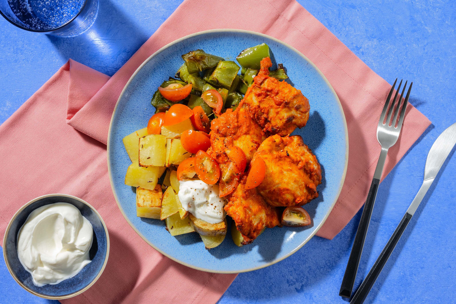 Tandoori Chicken and Potato Traybake