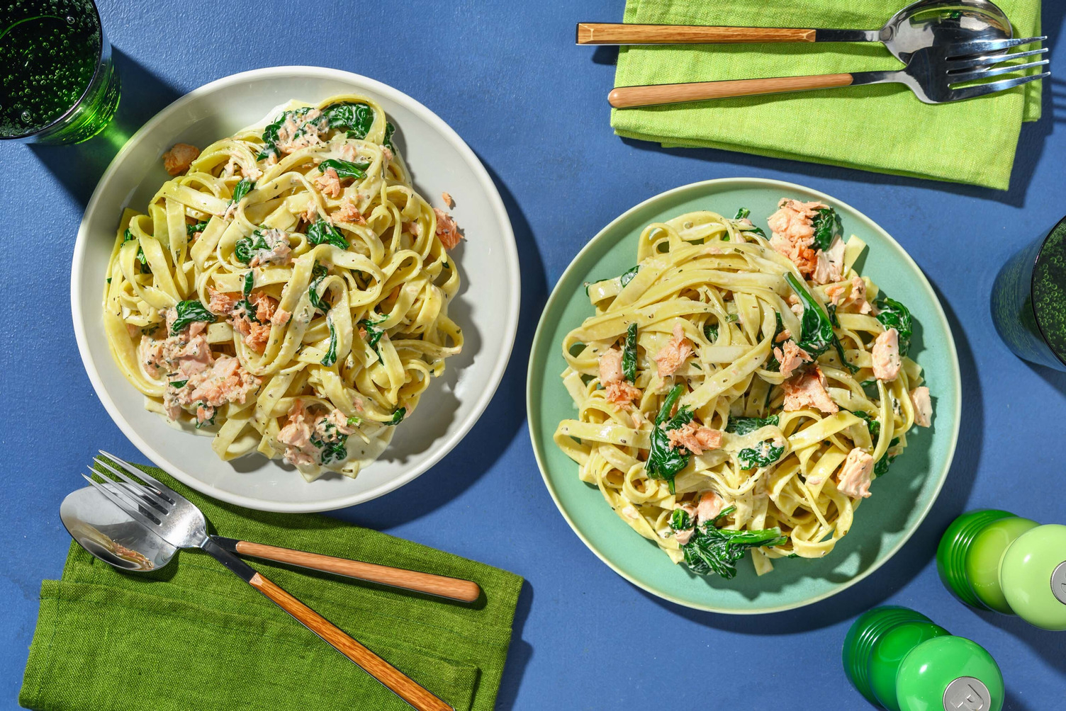 Verse spaghetti met gerookte zalm