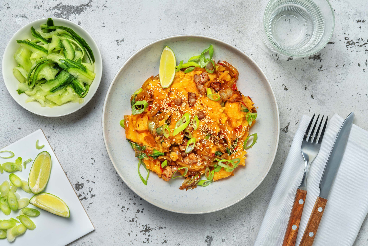 Sweet & Spicy Sesame-Seeded Stamppot