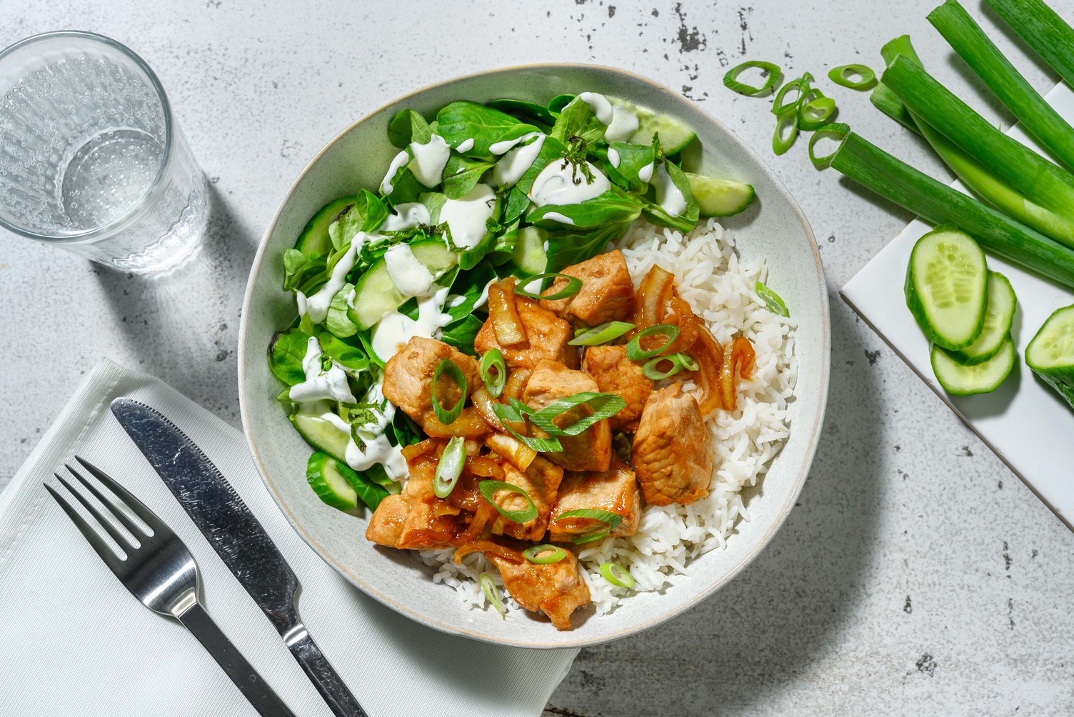 Sweet soy pork met paksoi