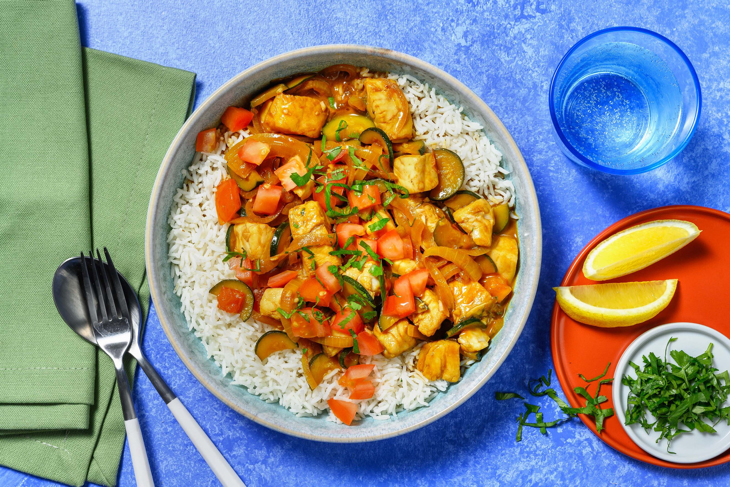 Heekfilet in vadouvan-curry