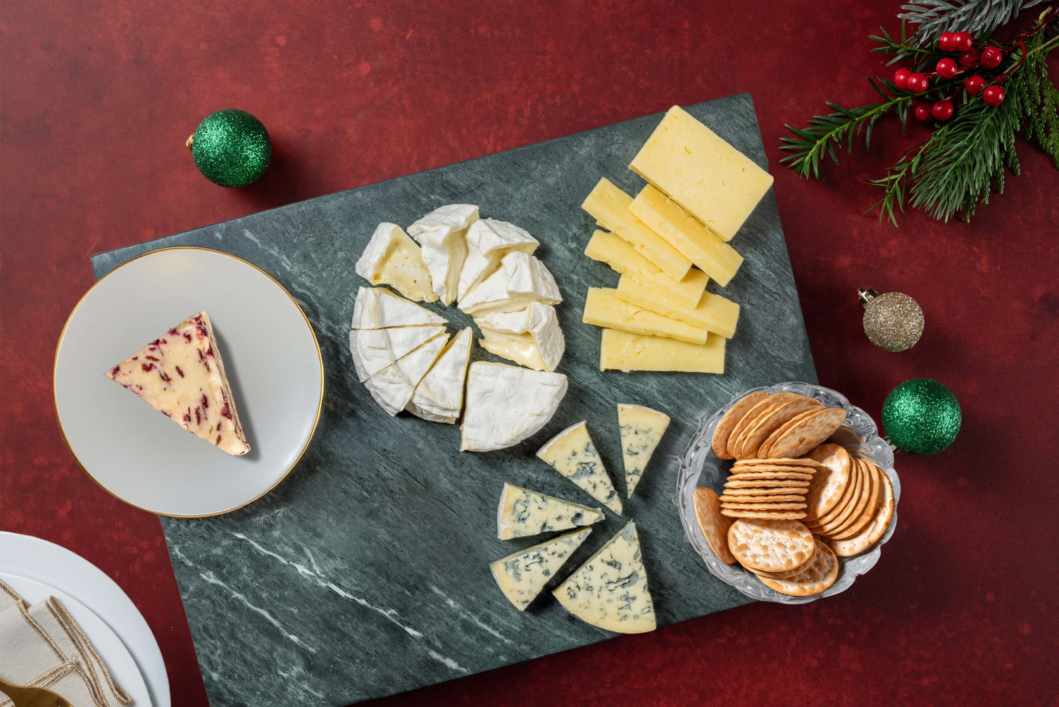 Festive Cheeseboard Assortment | with Carr's Crackers