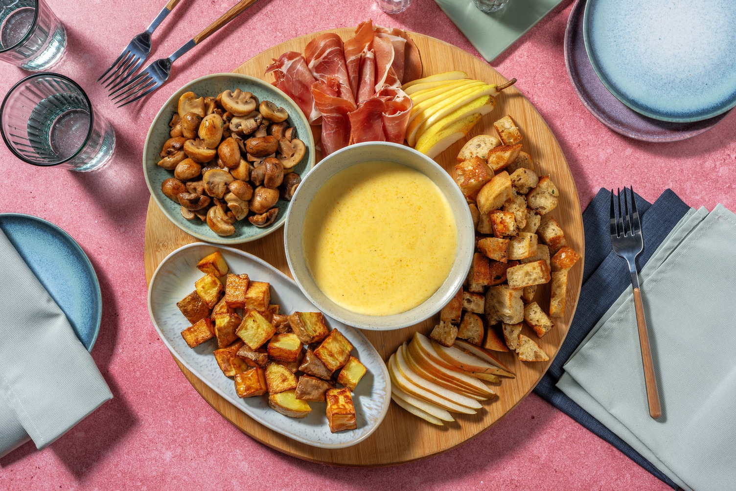 Fonduekit med gruyèreost