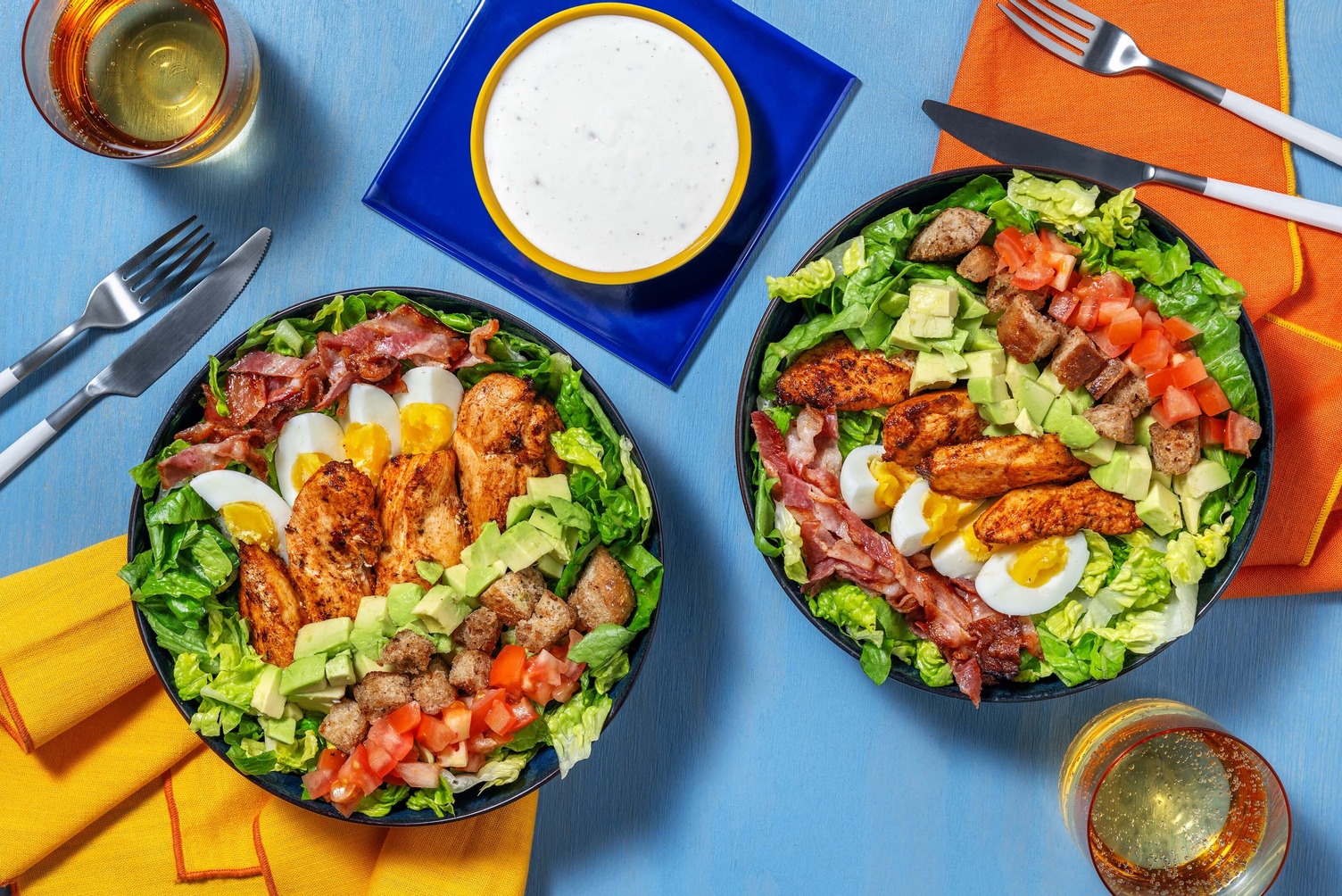 American-Style Cobb Salad with Chicken & Avocado