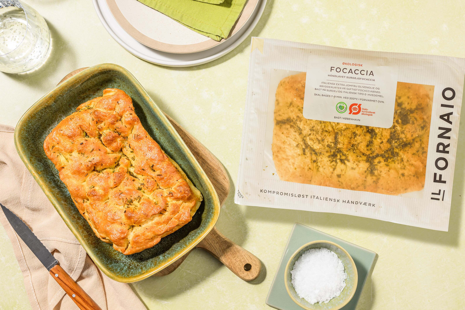 Focaccia med örtolja från 'Il Fornaio'
