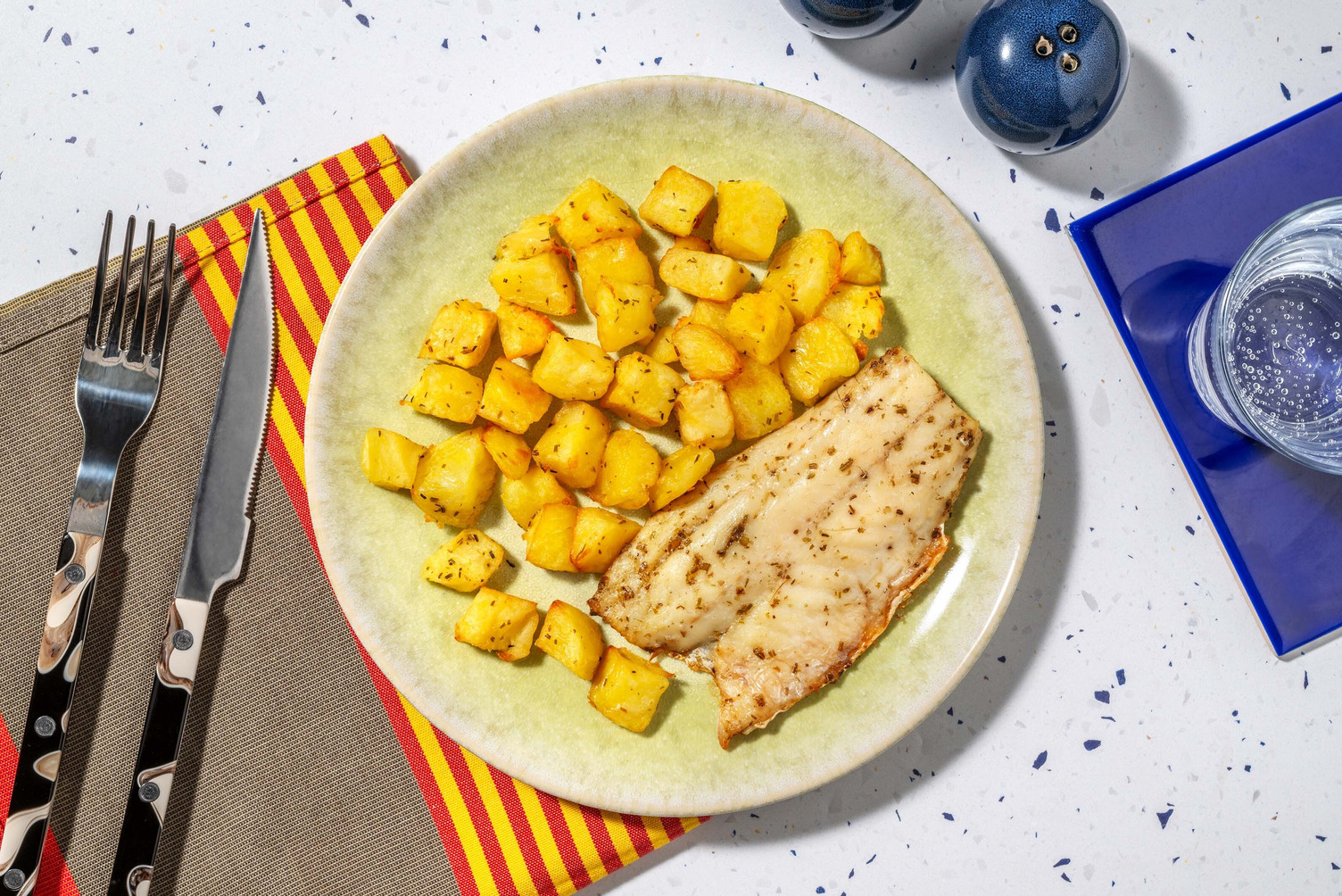 Branzino con patate