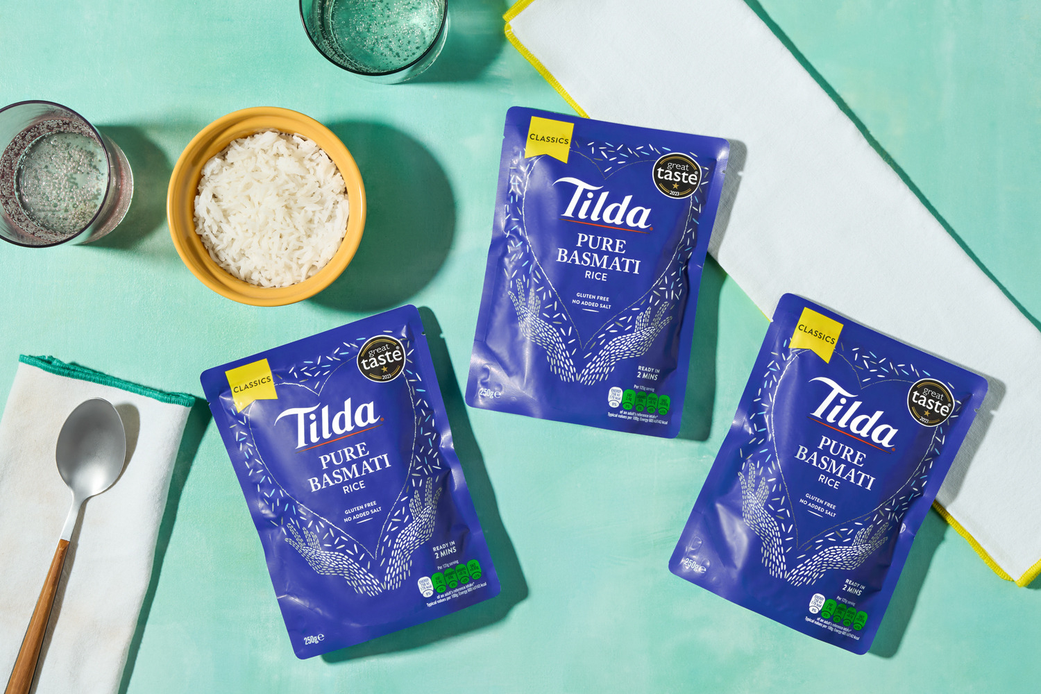 Tilda's White Basmati Rice | Microwave Pouch | 250g