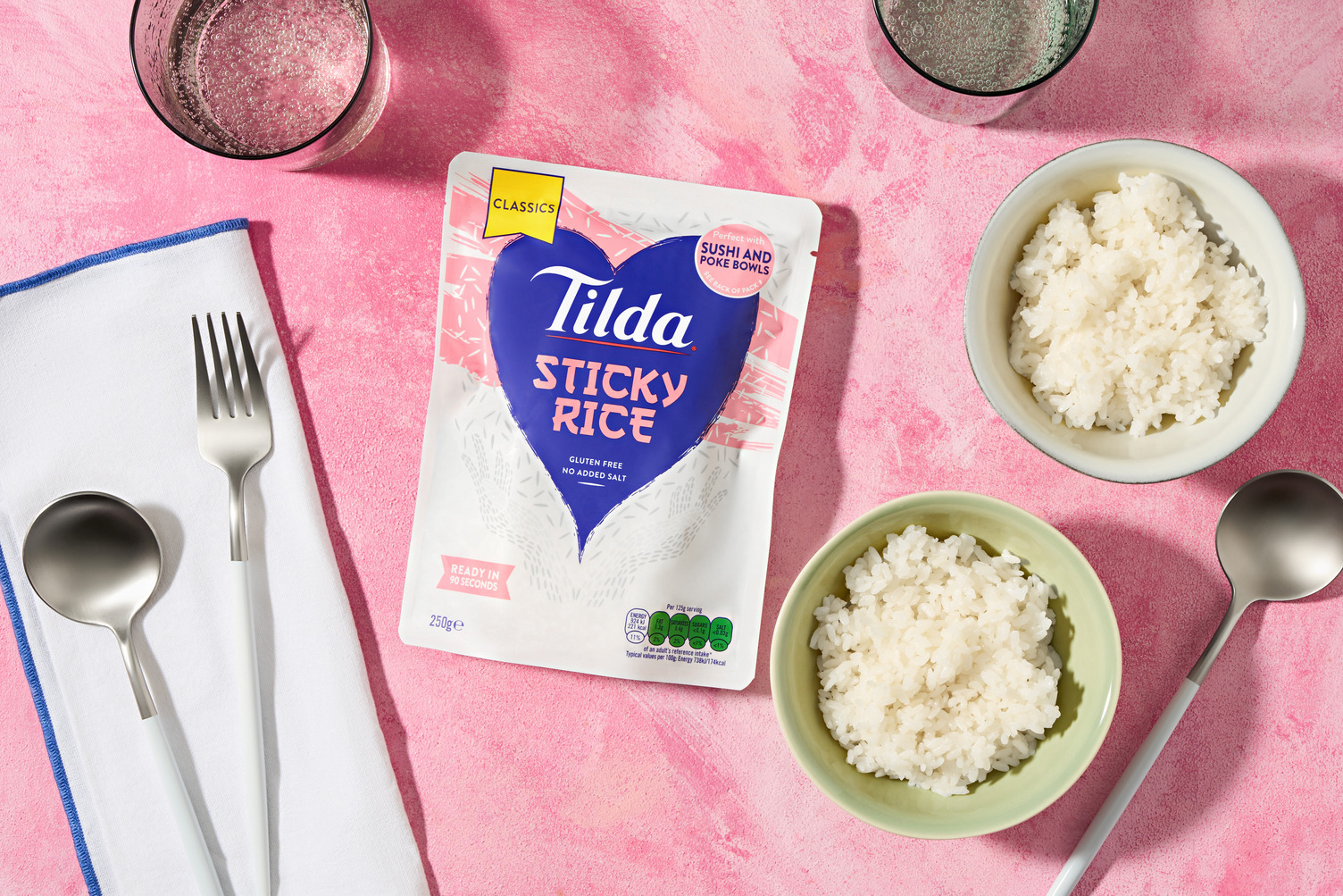 Tilda's Sticky Rice | Microwave Pouch | 250g