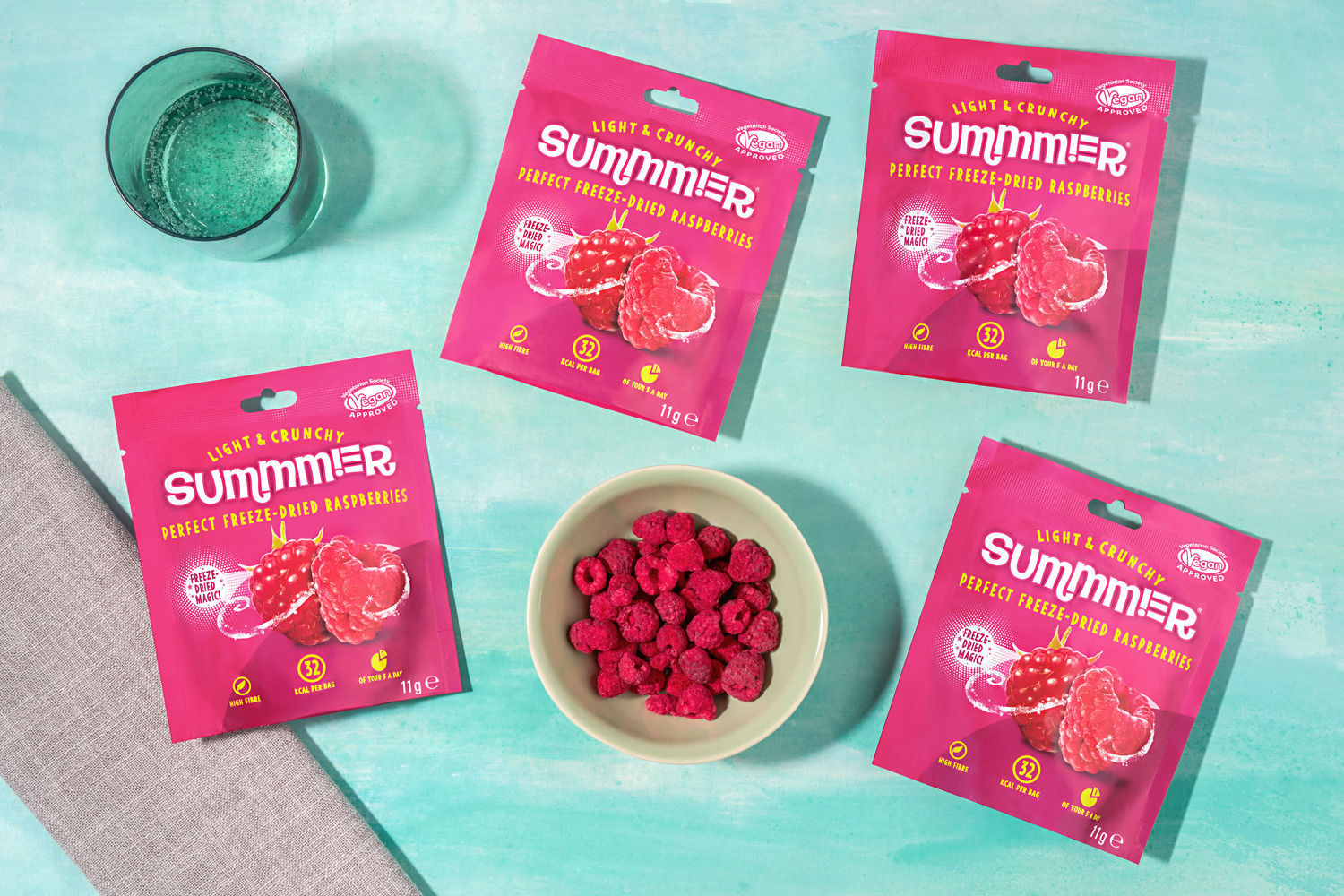 Freeze Dried Raspberries Bundle | 4 Pouches