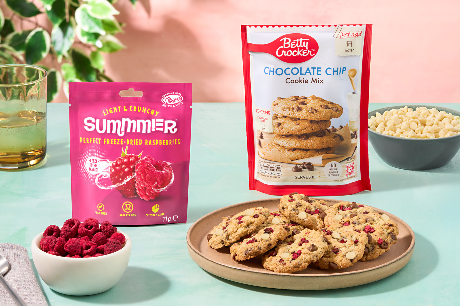 Cookie Mix & Dried Raspberries Baking Bundle