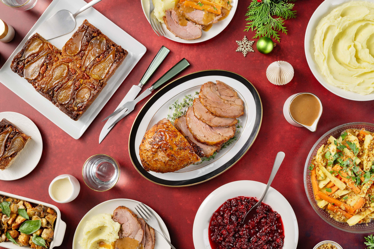 6 Person Holiday Turkey Dinner Bundle 