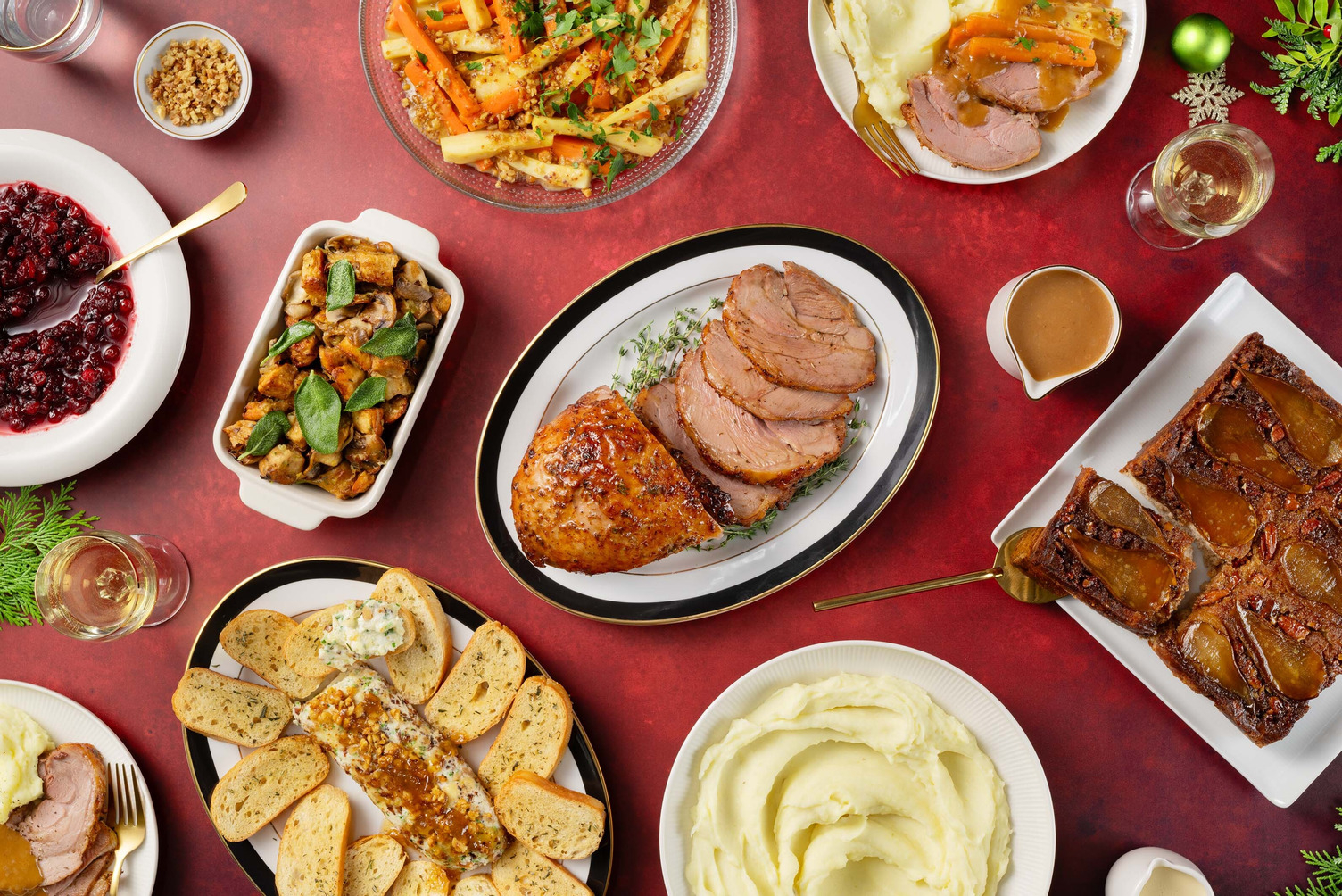 12 Person Holiday Turkey Dinner Bundle 