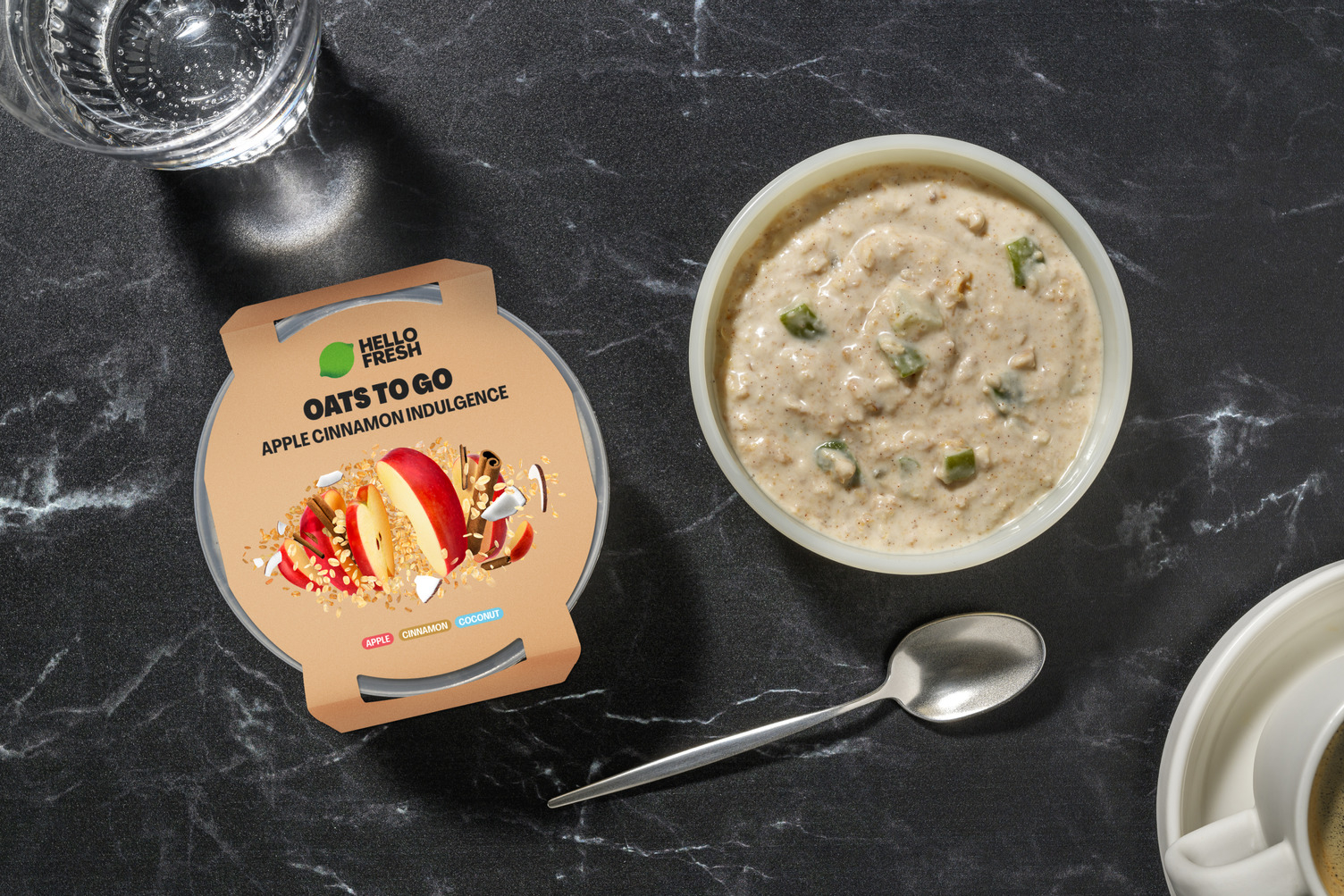 Overnight Oats : pomme, cannelle & coco