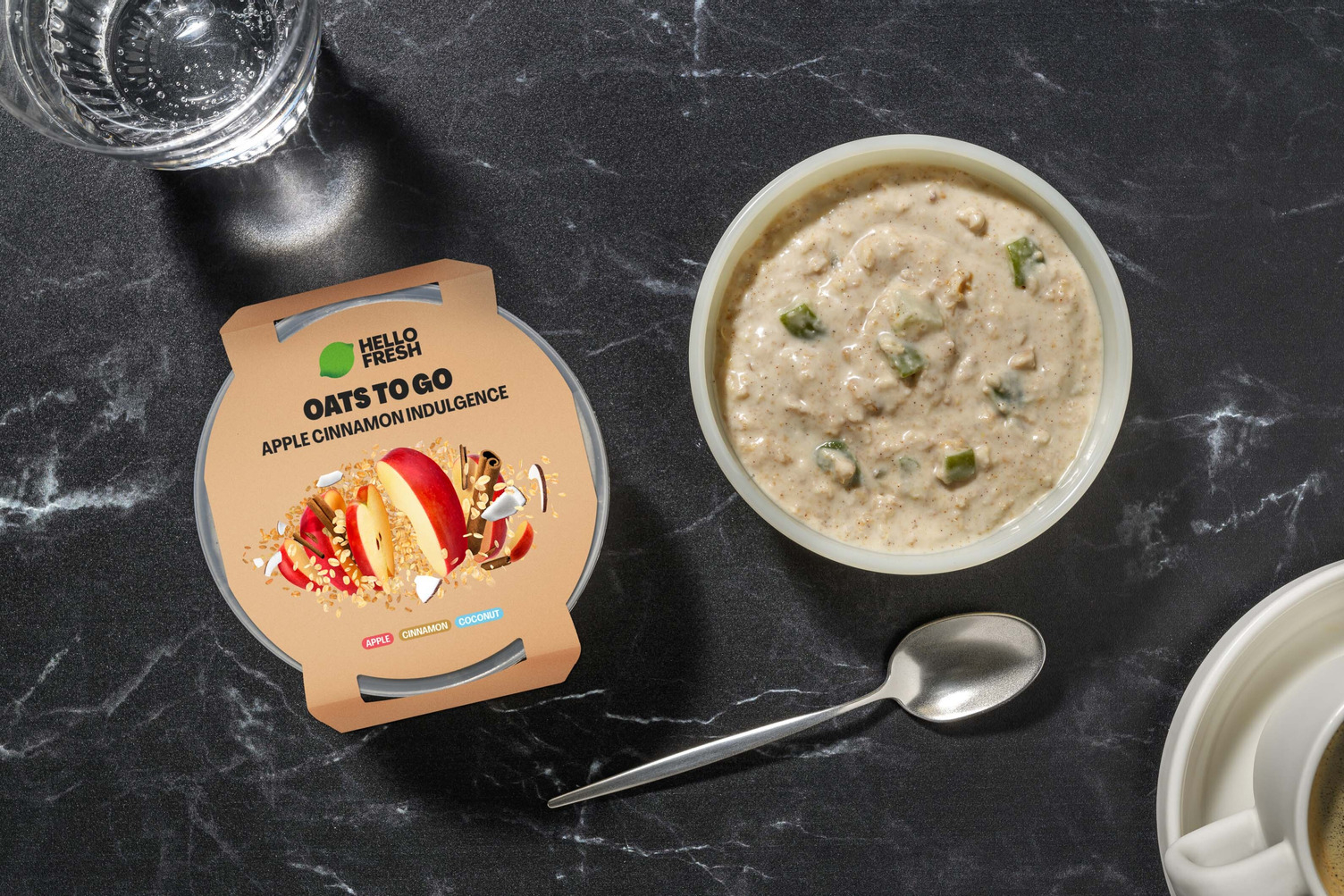Apfel-Kokos Overnight Oats mit Zimt