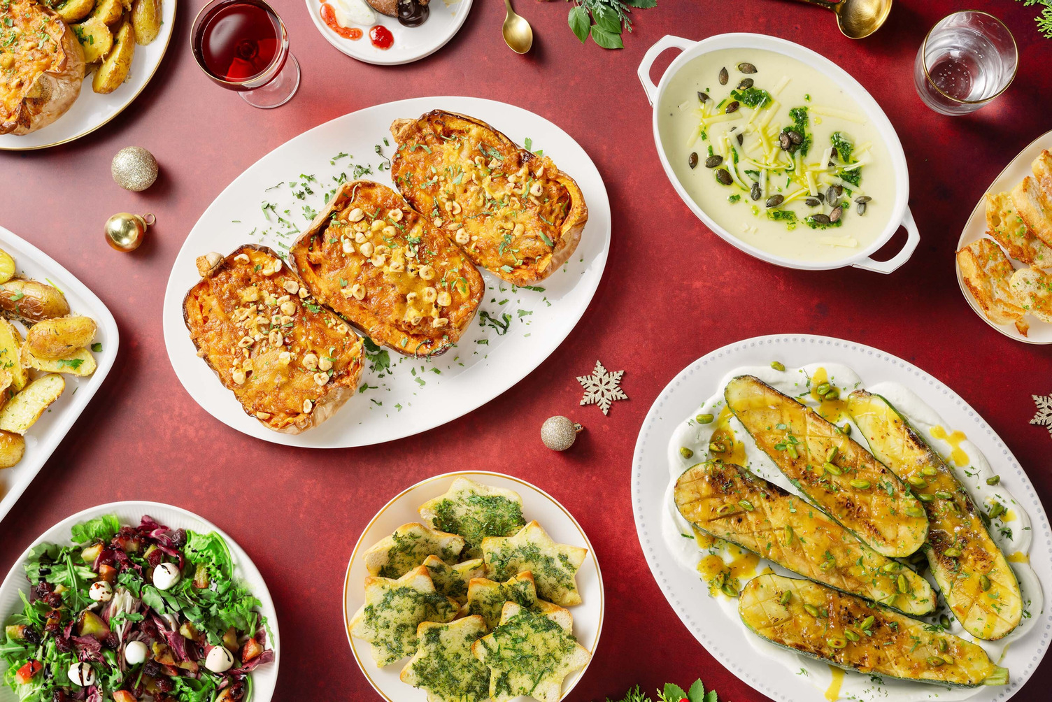 Box de Noël : menu festif végé en 4 services