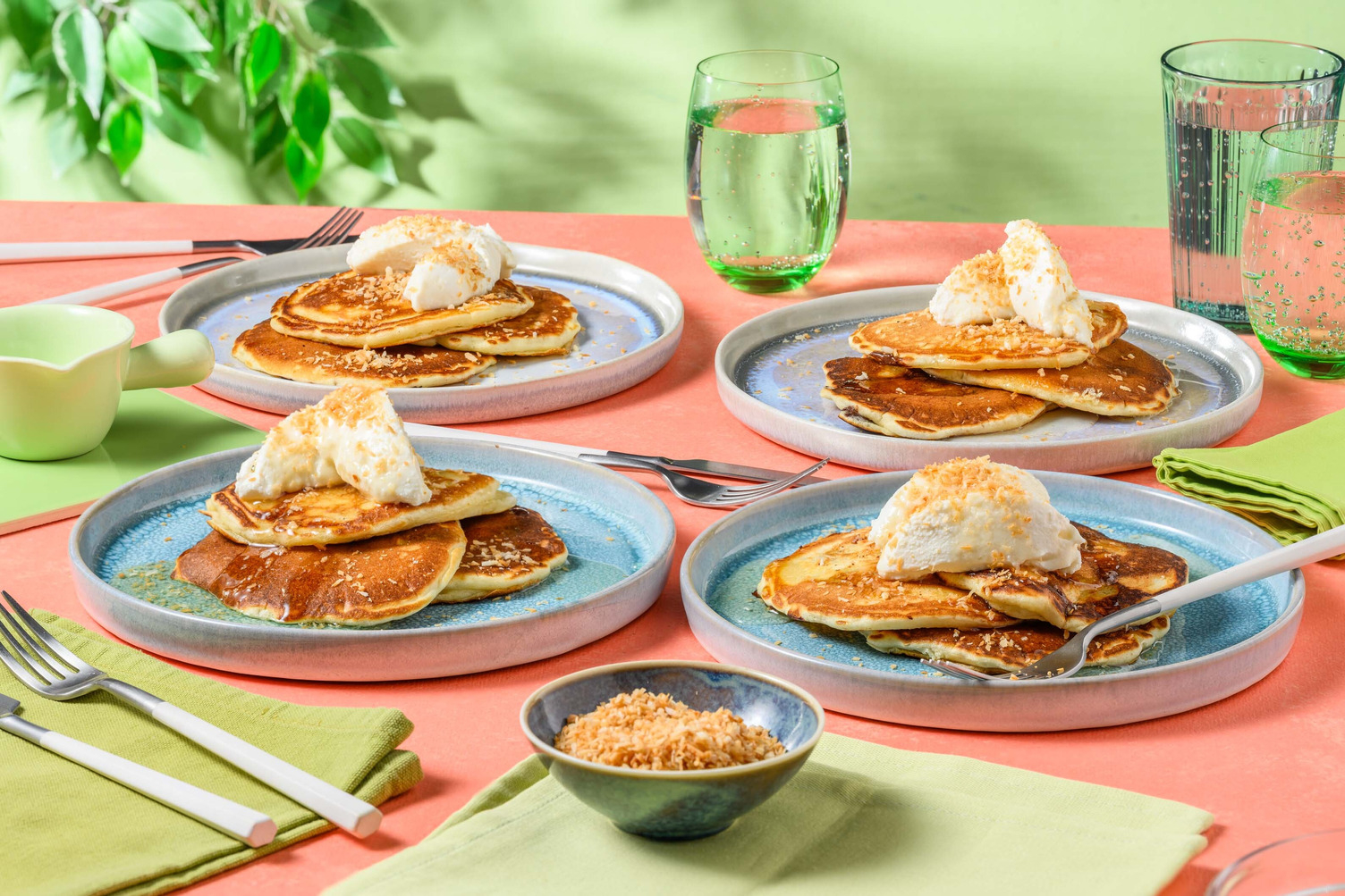 Amerikanska pannkakor med choklad