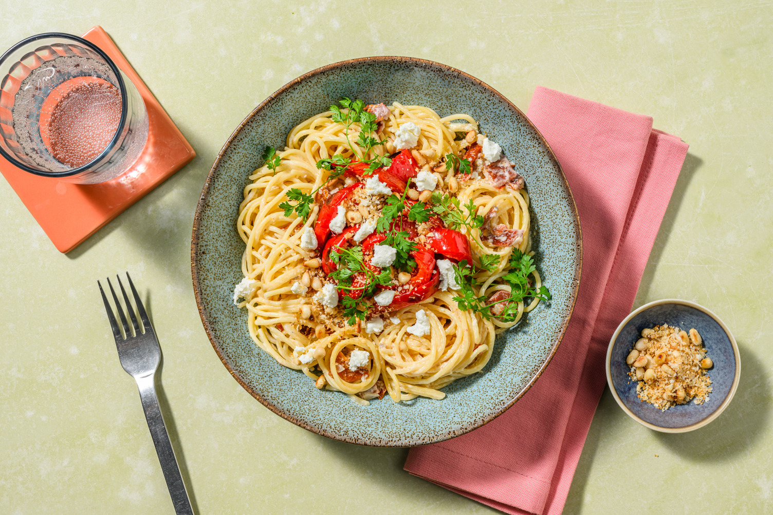 Krämig getostspaghetti