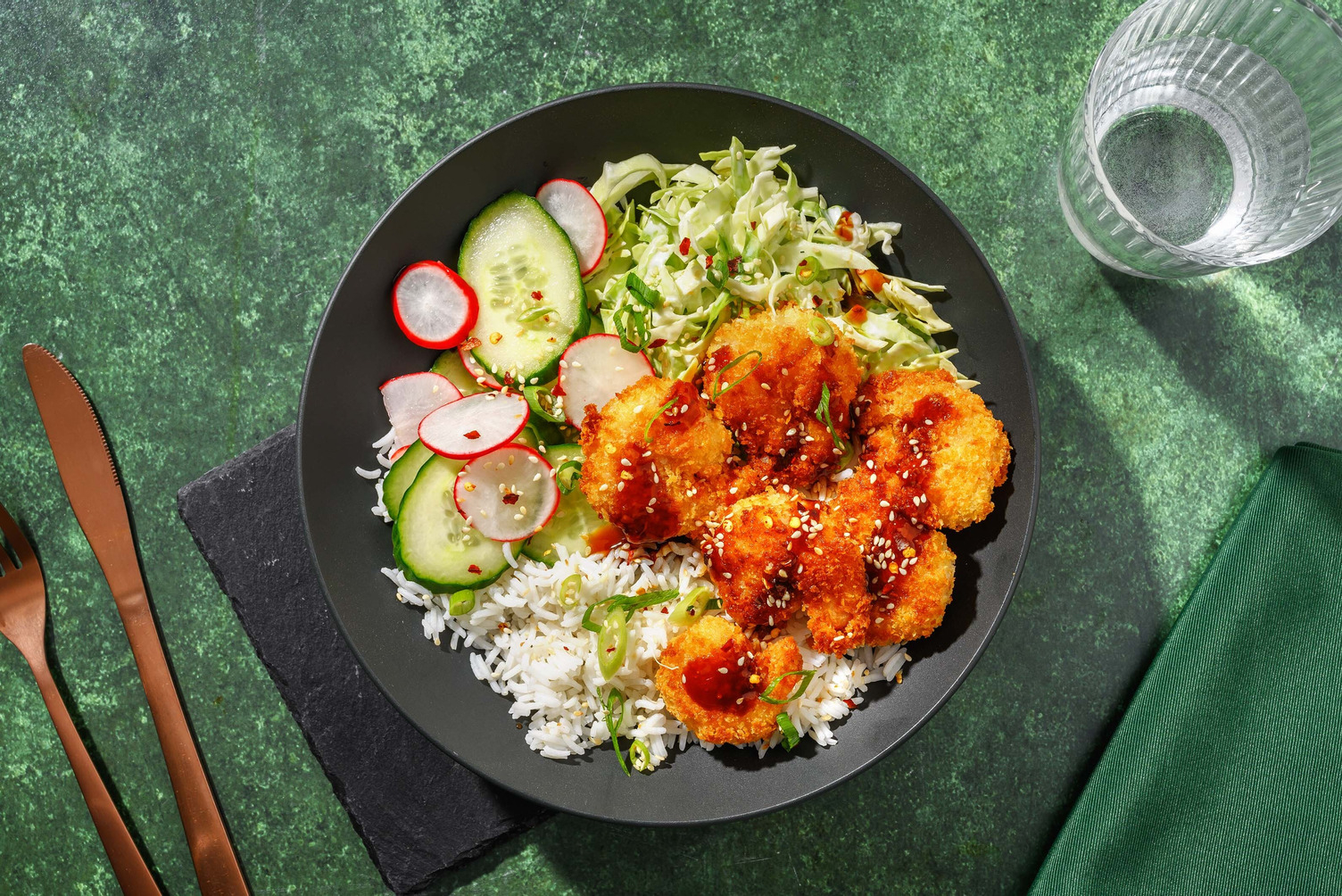 Japansk inspireret kongereje-'donburi'