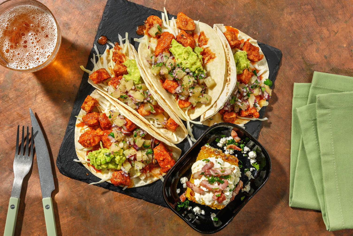 Tacos al pastor på fläskkotlett