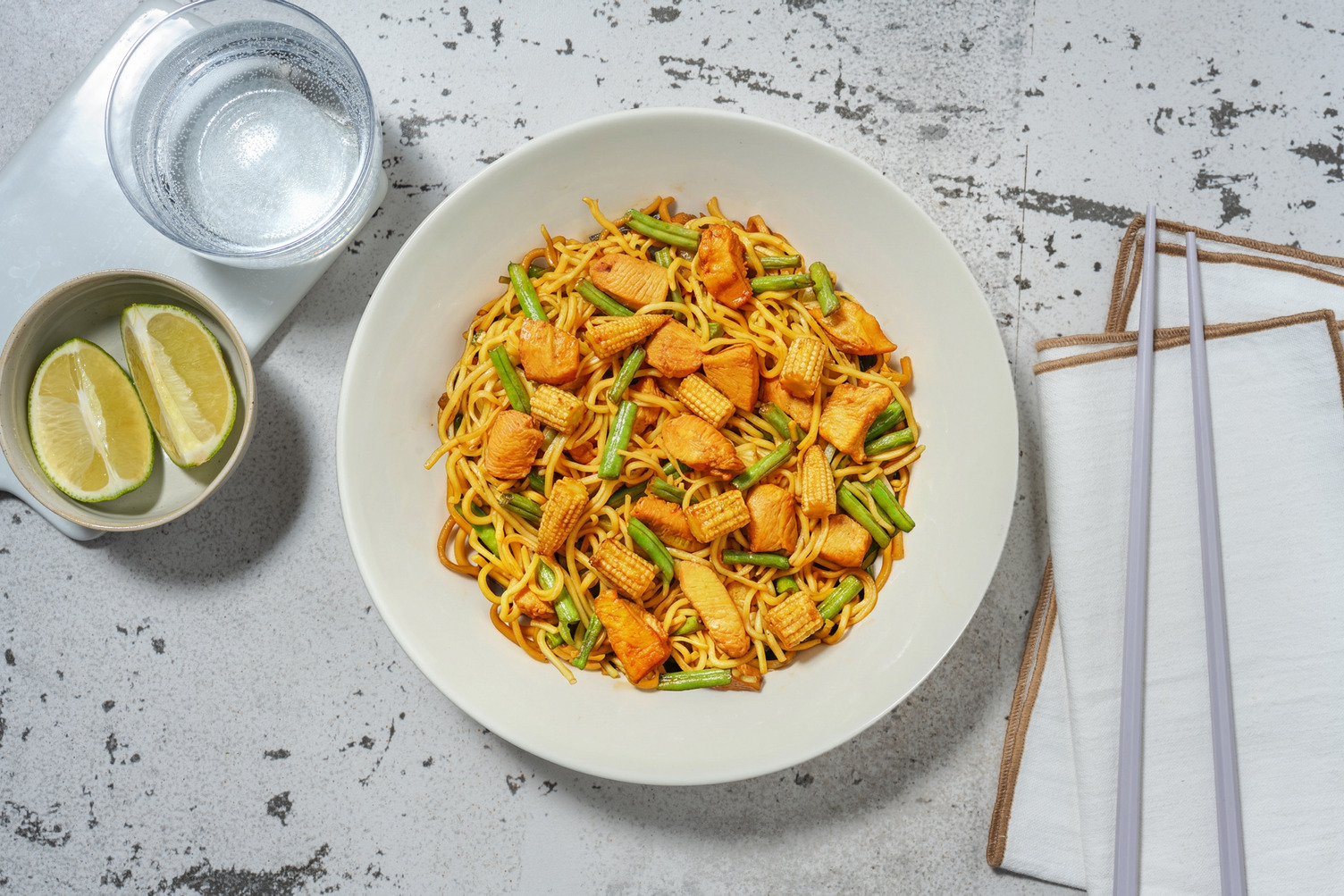 Speedy Double Chicken Noodles