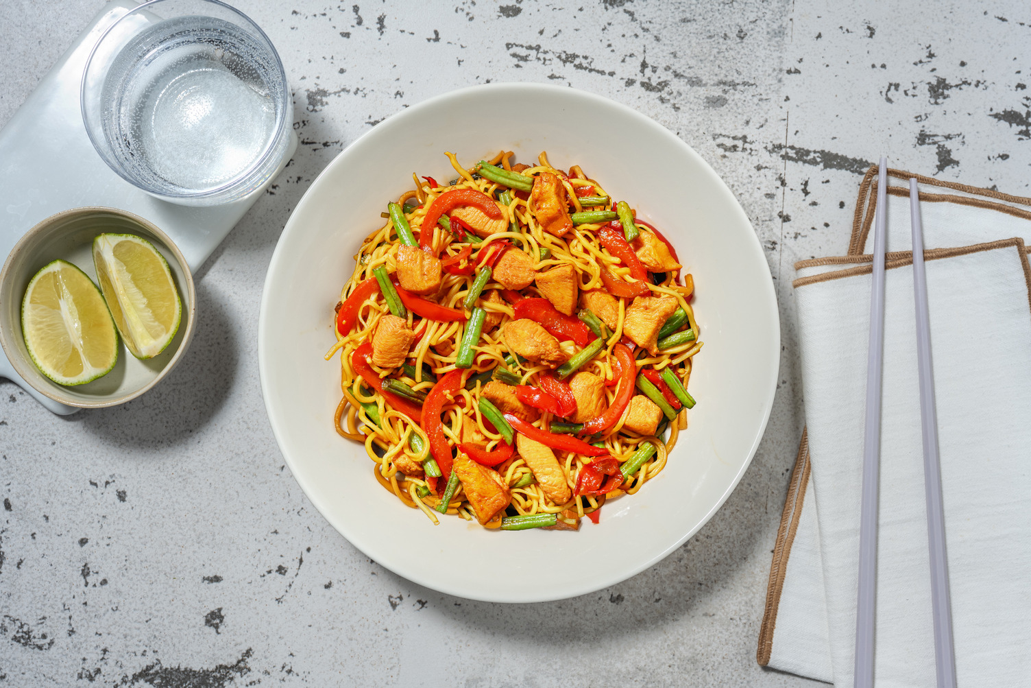Speedy Double Chicken Gochujang Noodles