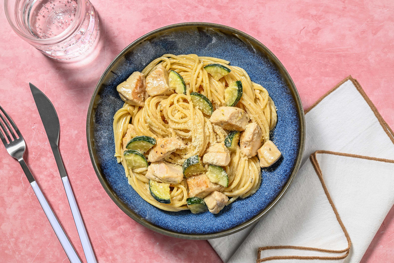 Creamy Rosemary Chicken Spaghetti