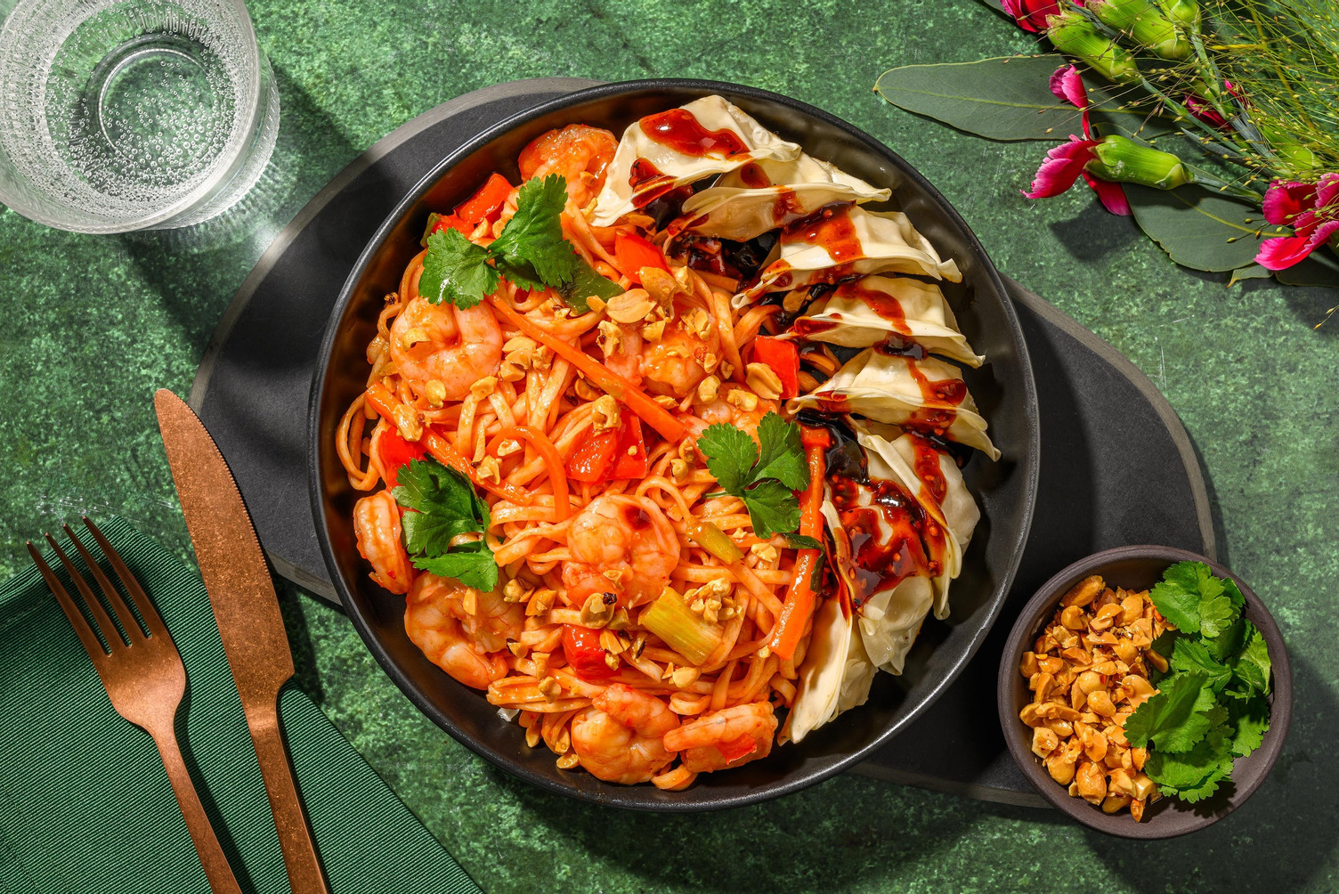 Pad thai-inspirerte reker