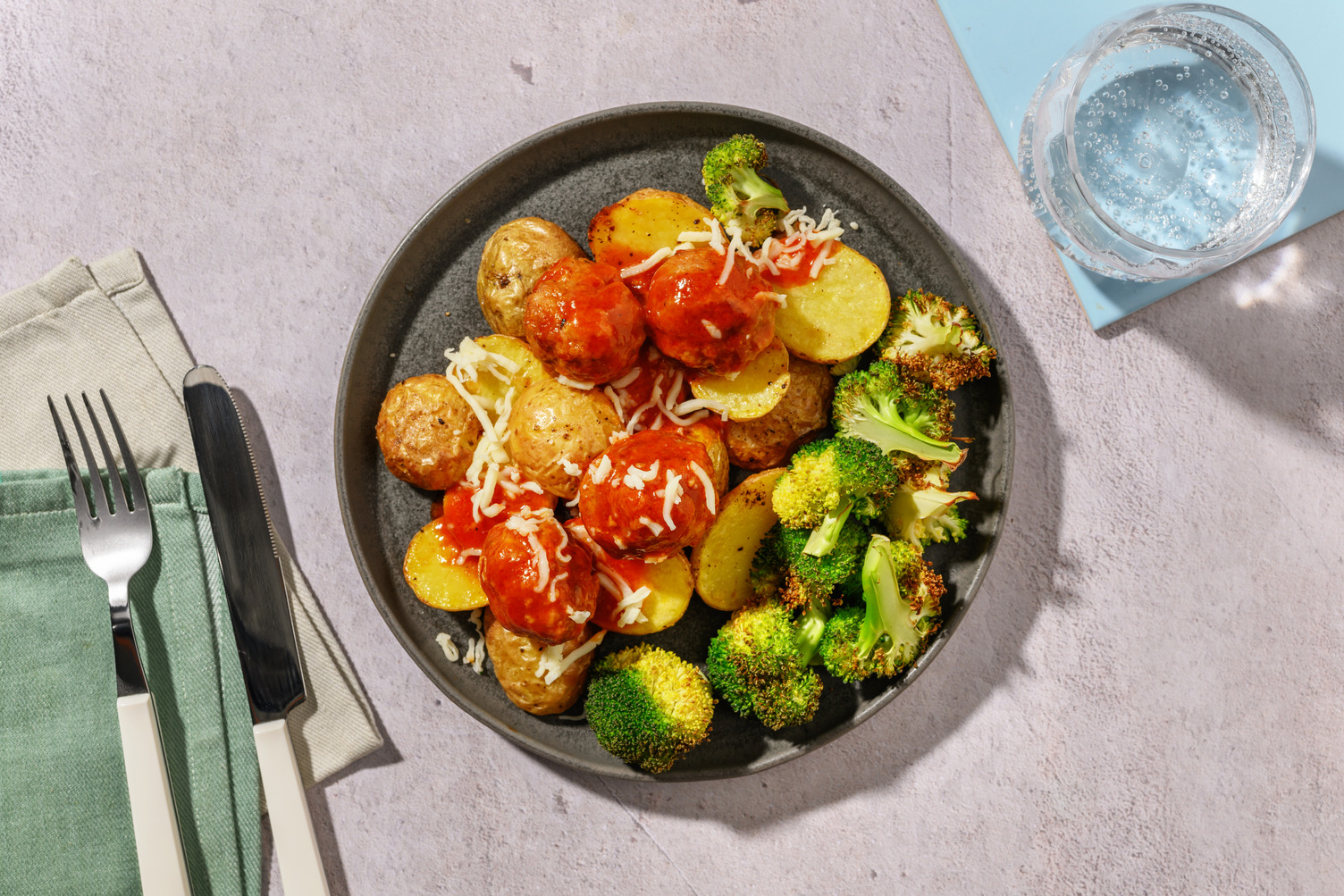 Cheesy Spiced Pork Meatballs