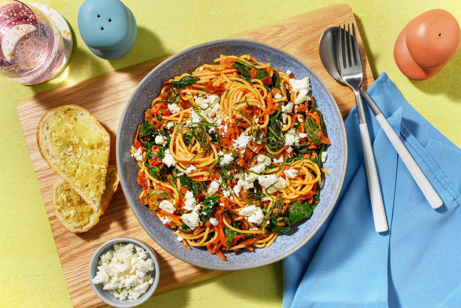 Italiensk spaghetti 'puttanesca'