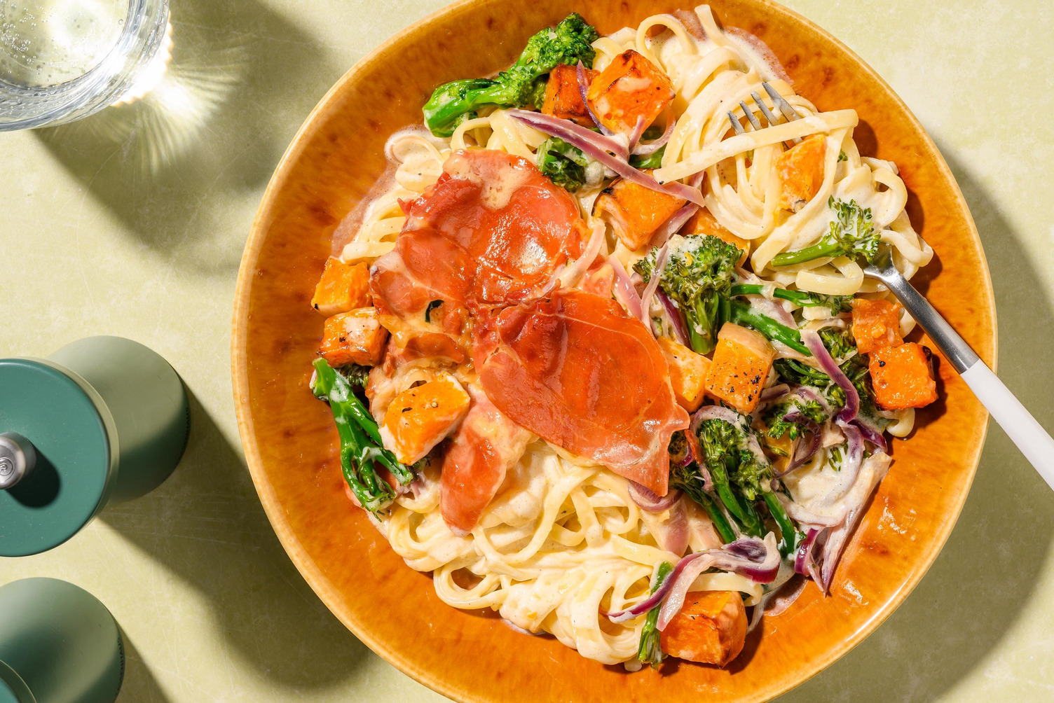 Family Favourite Chicken, Serrano and Butternut Linguine