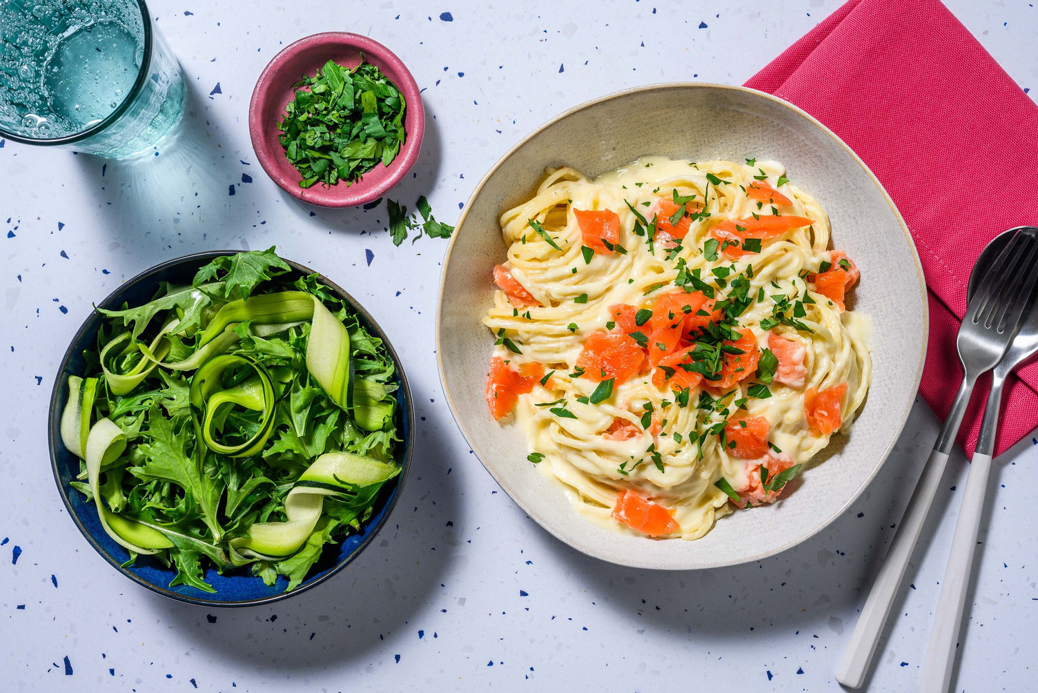 Røkelaks i carbonara