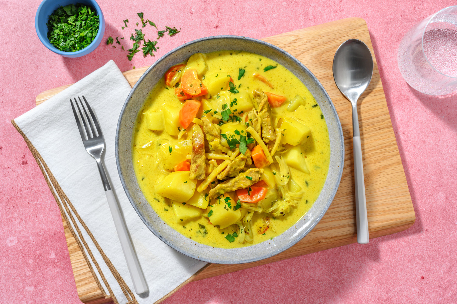  Jamaikanisches Bio Schweinefleisch-Curry