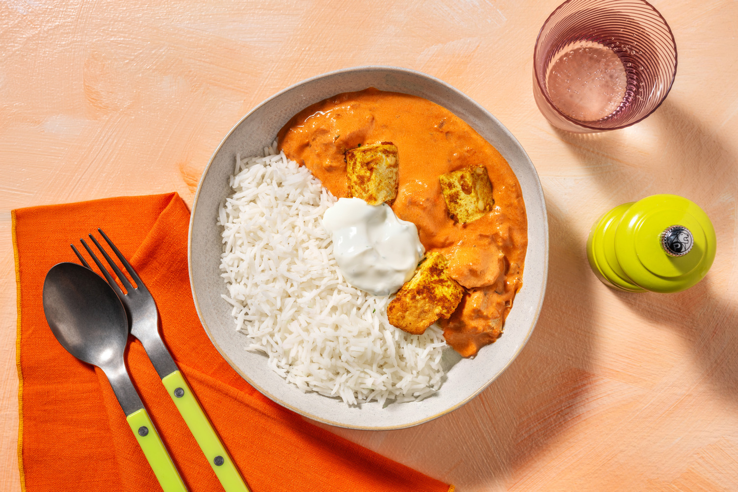 Tofu al estilo tikka masala