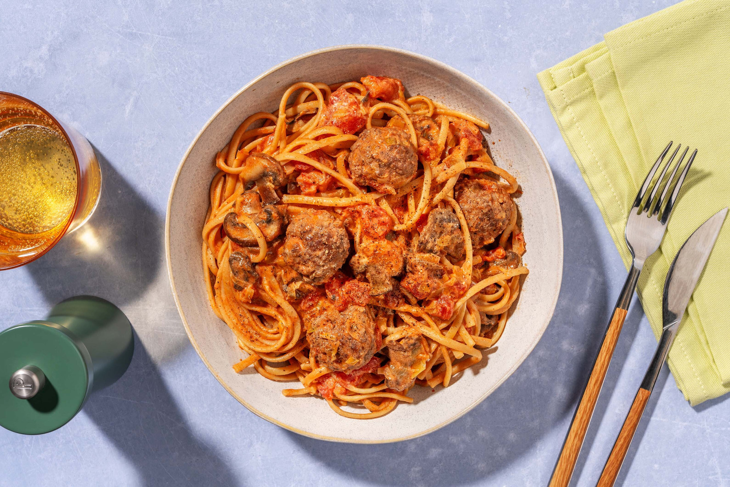 Spaghetti express aux boulettes de viande