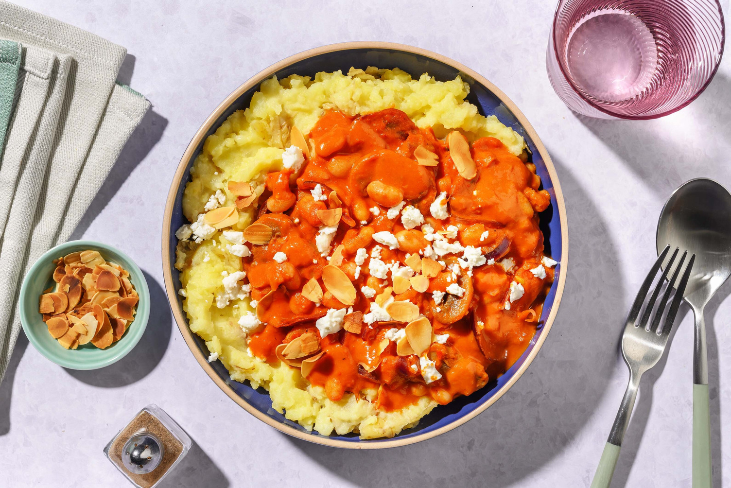 Creamy Harissa Butter Bean Bowl