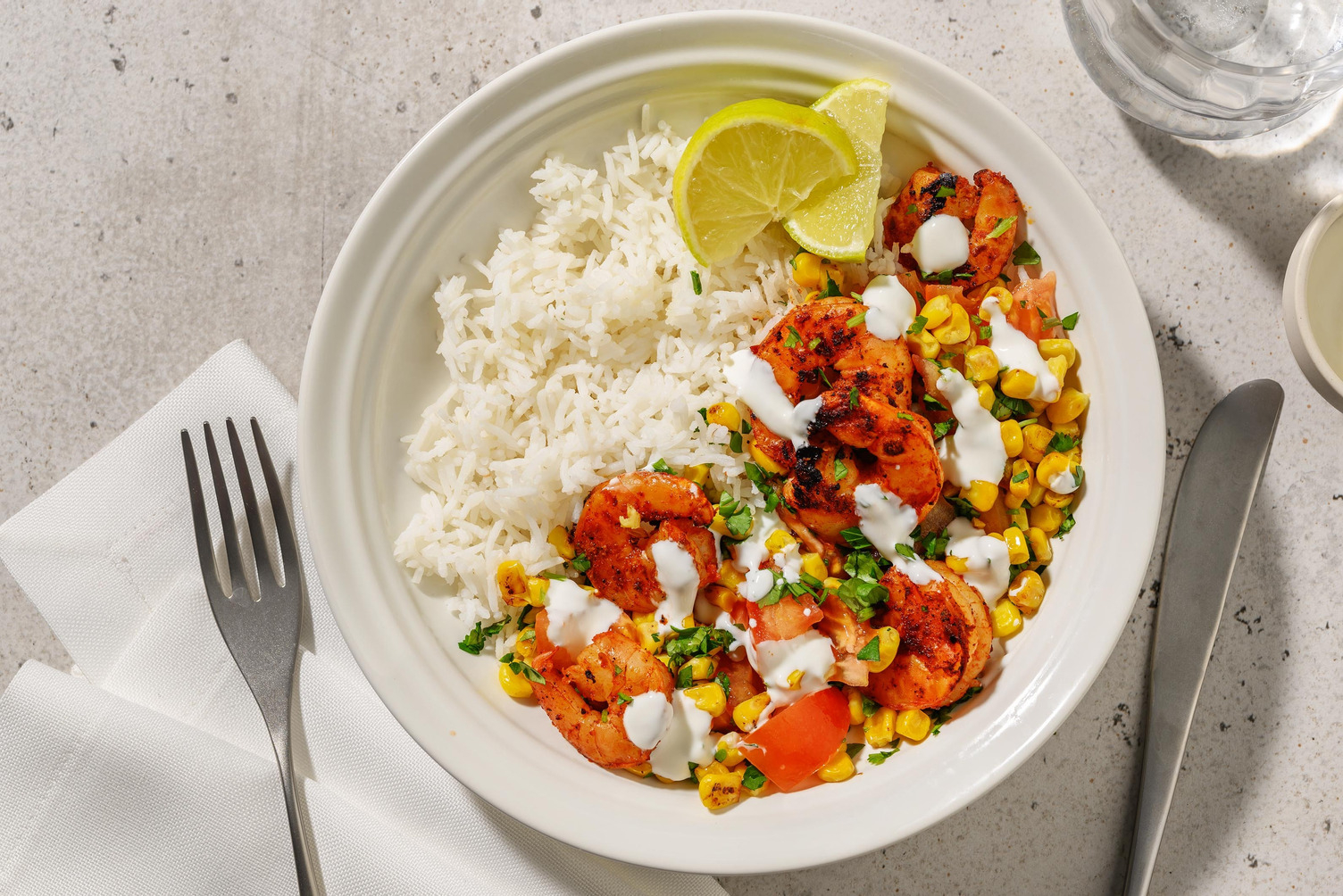 Peruanskinspirerad räkbowl