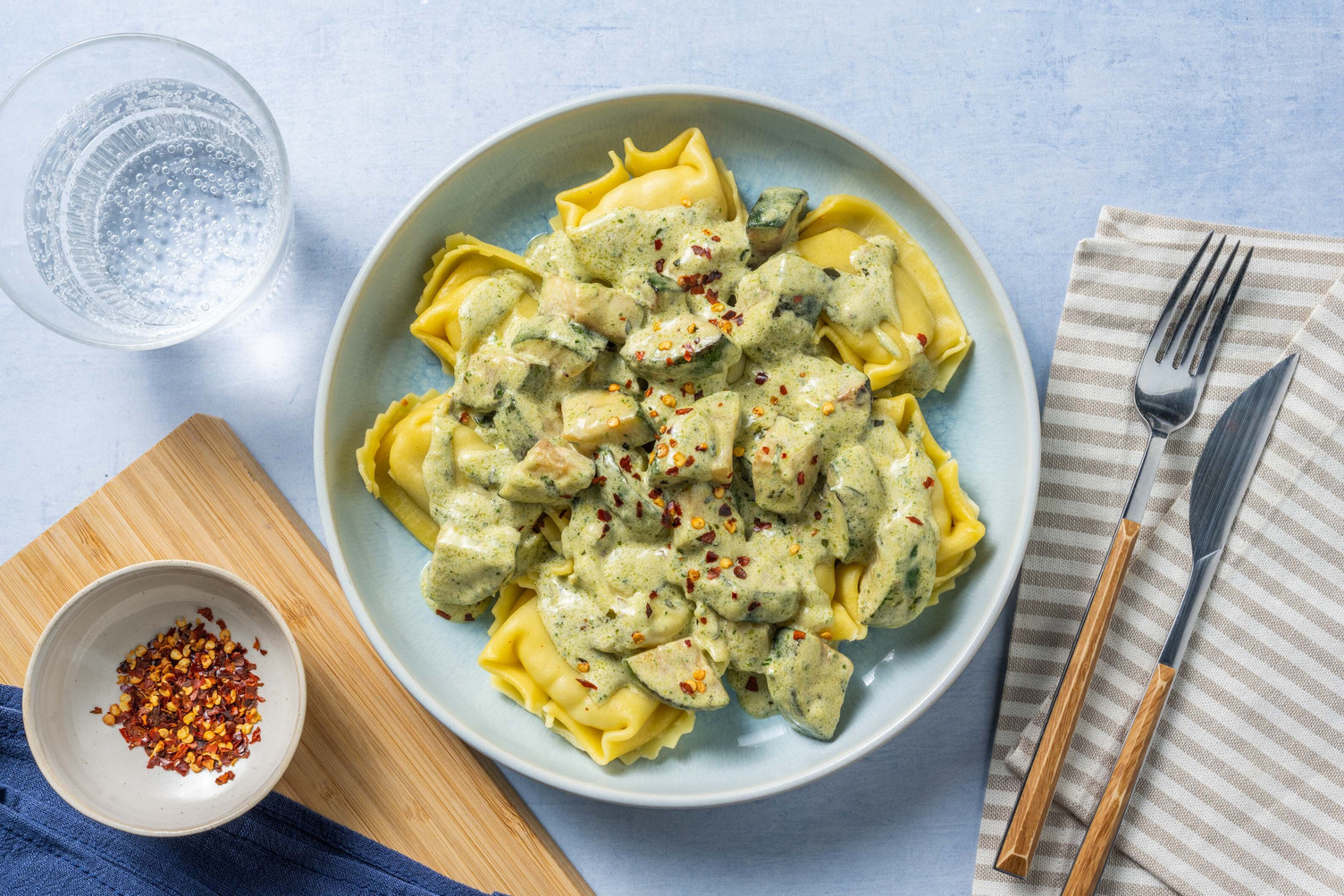 Creamy Parma Ham & Parmigiano Filled Pasta