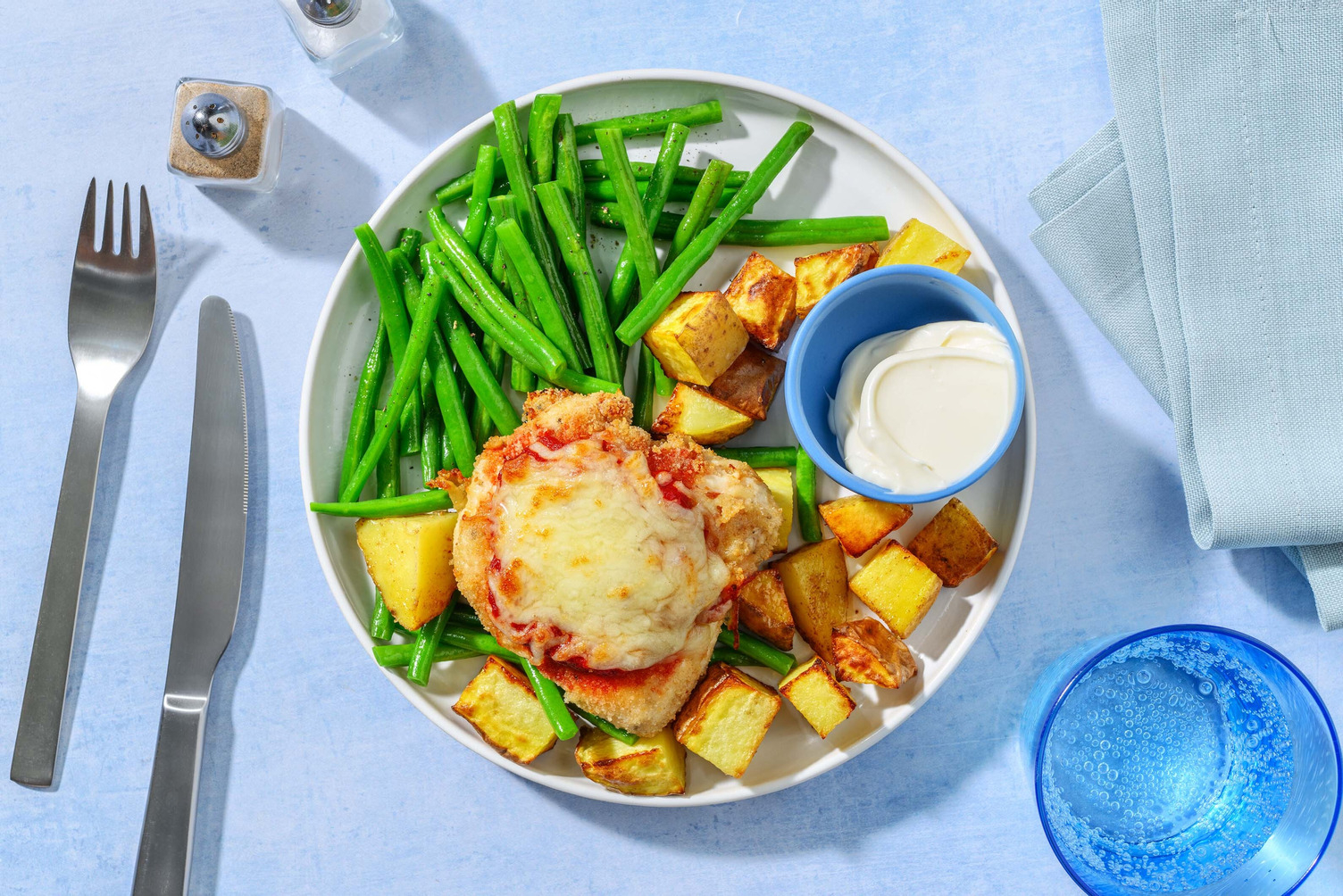 Chicken Parm Style Schnitzel