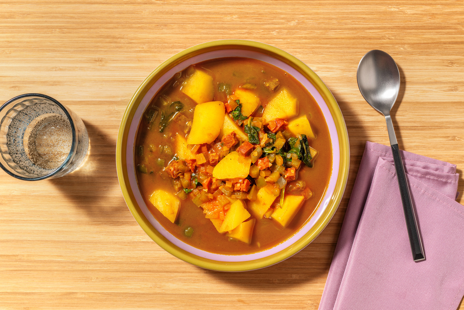 Patatas a la riojana con chorizo