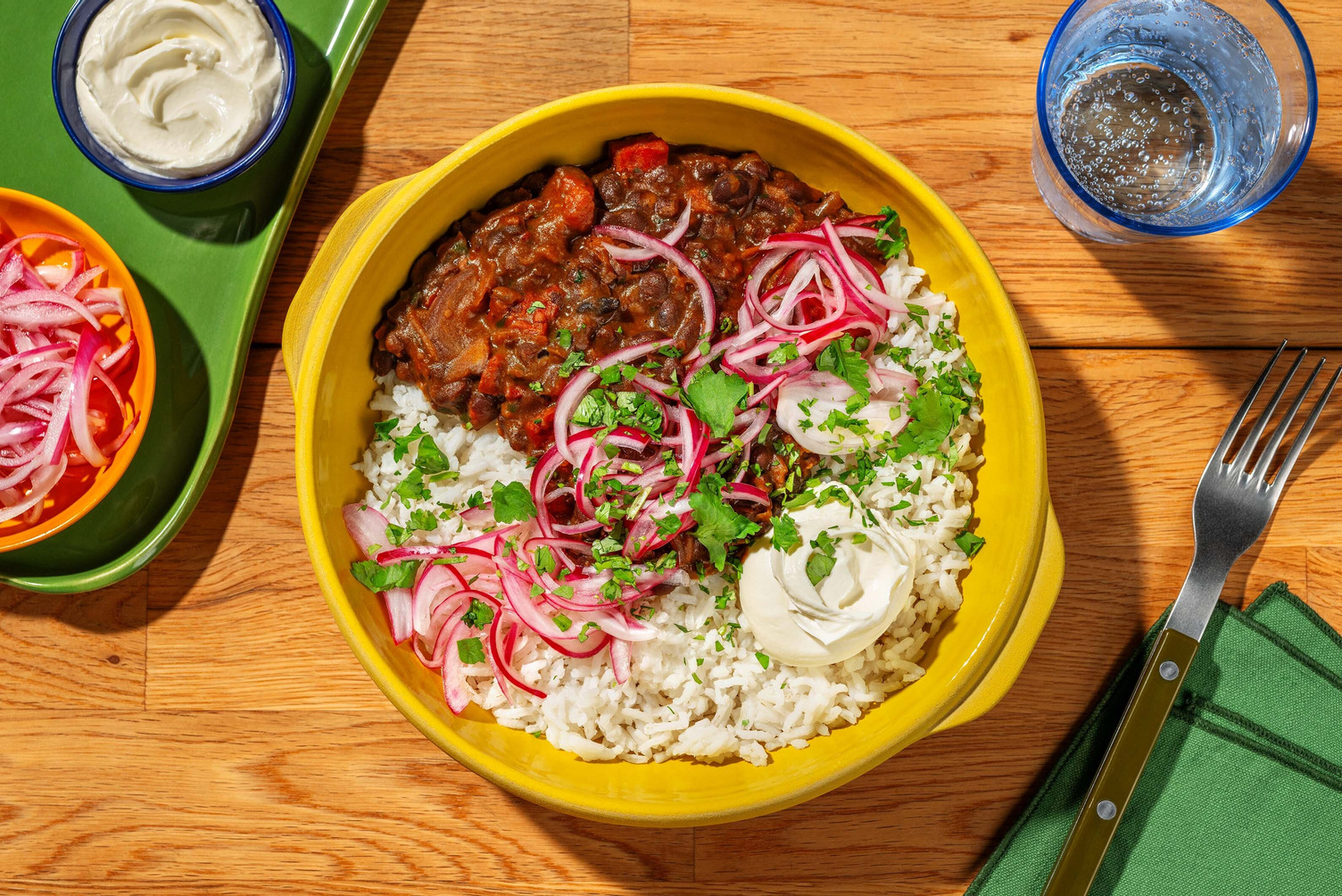 Cheerful Chorizo and Black Bean Frejolada