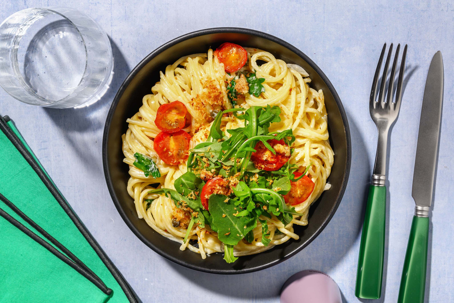 Kremet kapers- og sitronspaghetti