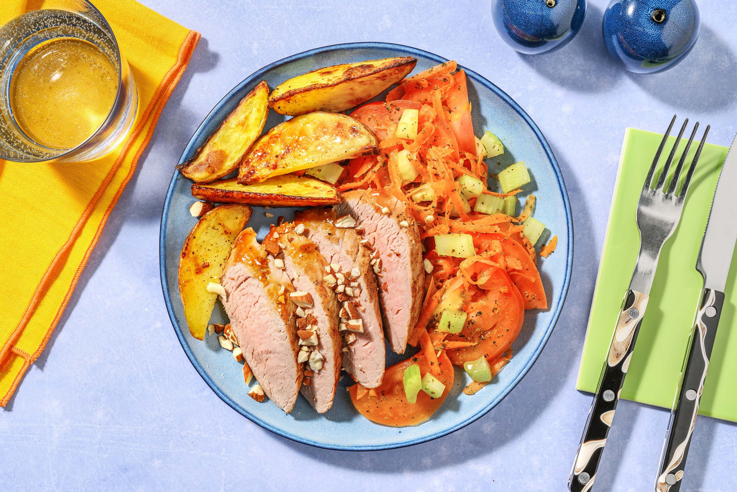 Lonza all'inglese in salsa honey mustard