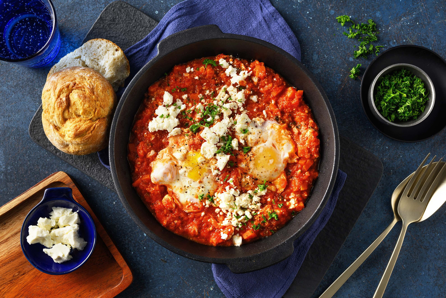 Shakshuka with Fresh Goat's Cheese