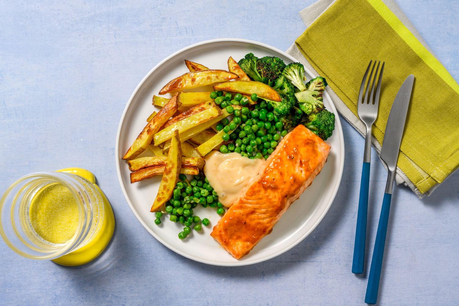 Korma Baked Salmon and Chips