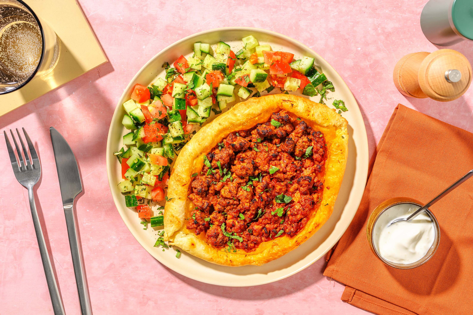 'Pide del Sultano' - sfoglia, pollo e spezie